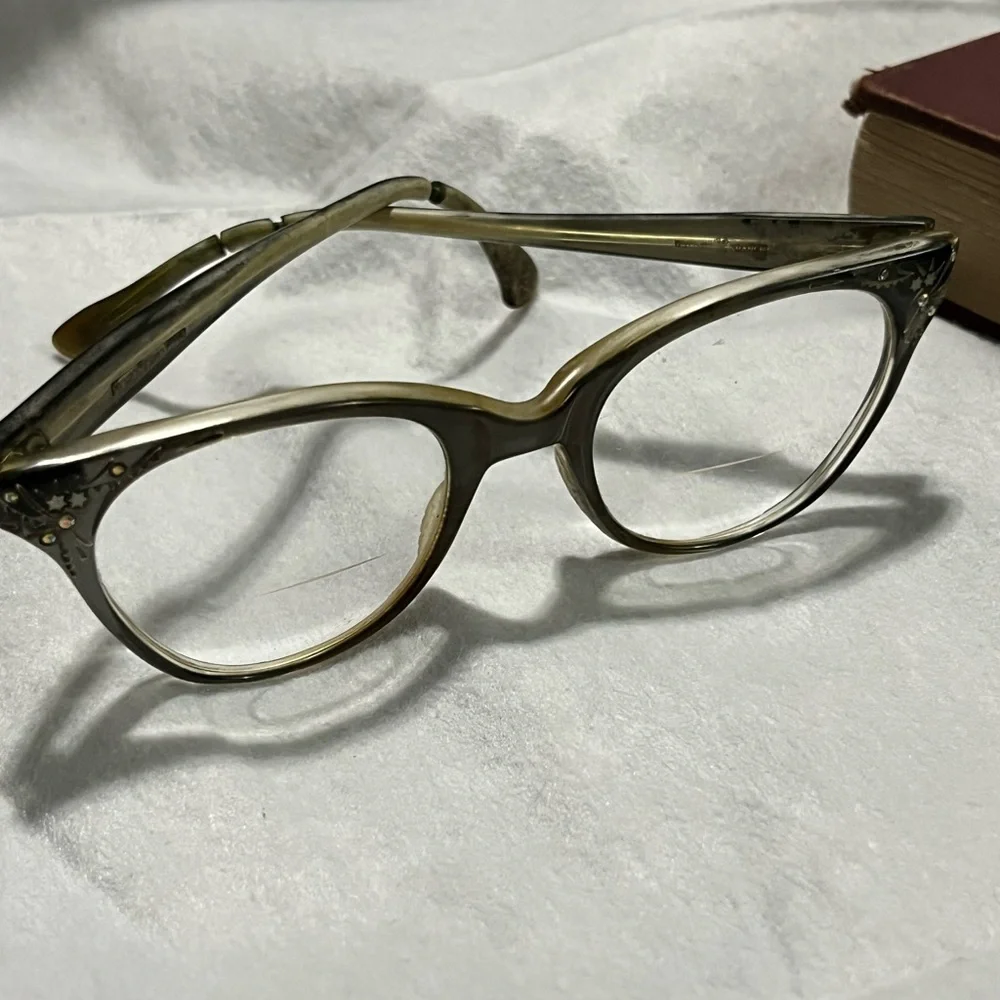 Vintage cat eye , frames made in France glasses